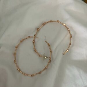 Kendra Scott large rose Gold Hoop Earrings